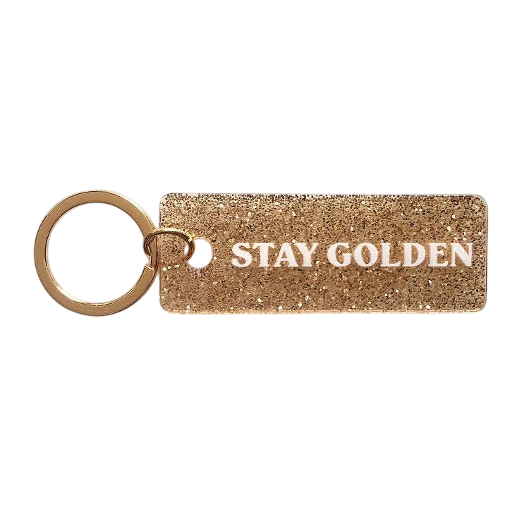 Stay Golden Acrylic Keychain