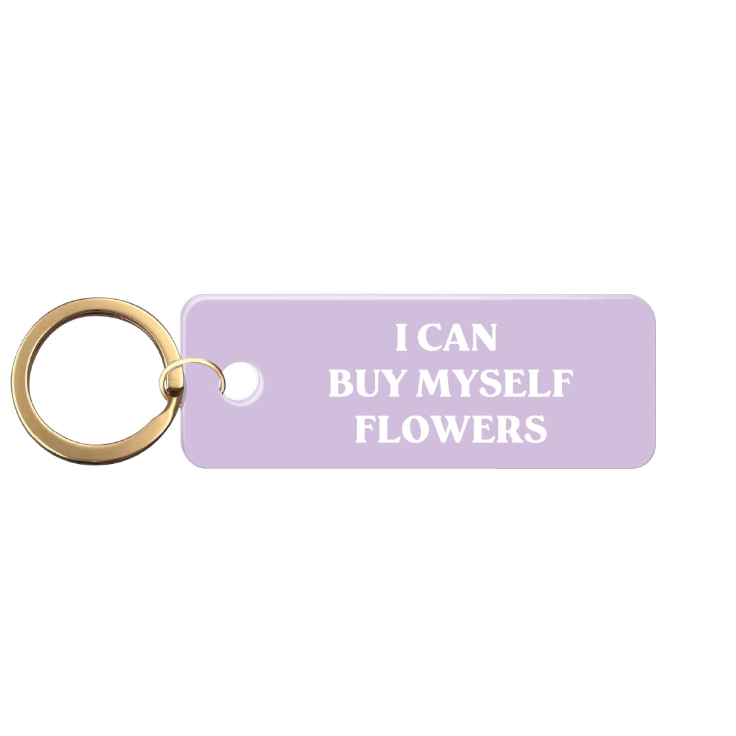 Buy Myself Flowers Acrylic Keychain