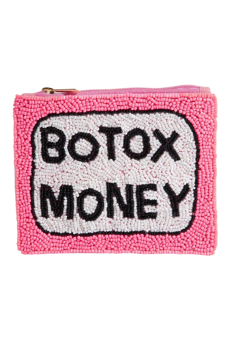 Seed Bead Botox Money Coin Purse