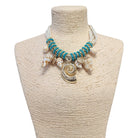 Turquoise Shell Statement Necklace