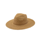 Straw Braid Flat Brim Sun Hat