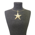 Gold Starfish Statement Necklace