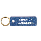 Giddy Up Acrylic Glitter Keychain