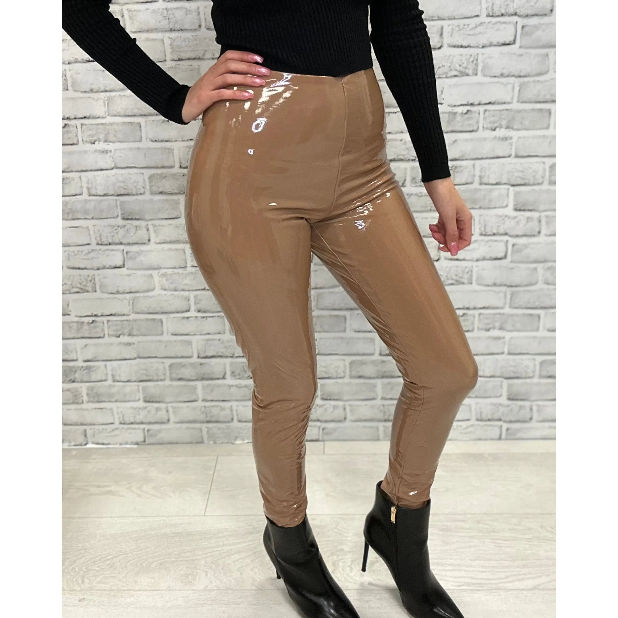 Commando Patent Leather Legging - Burgundy – Alicia DiMichele Boutique