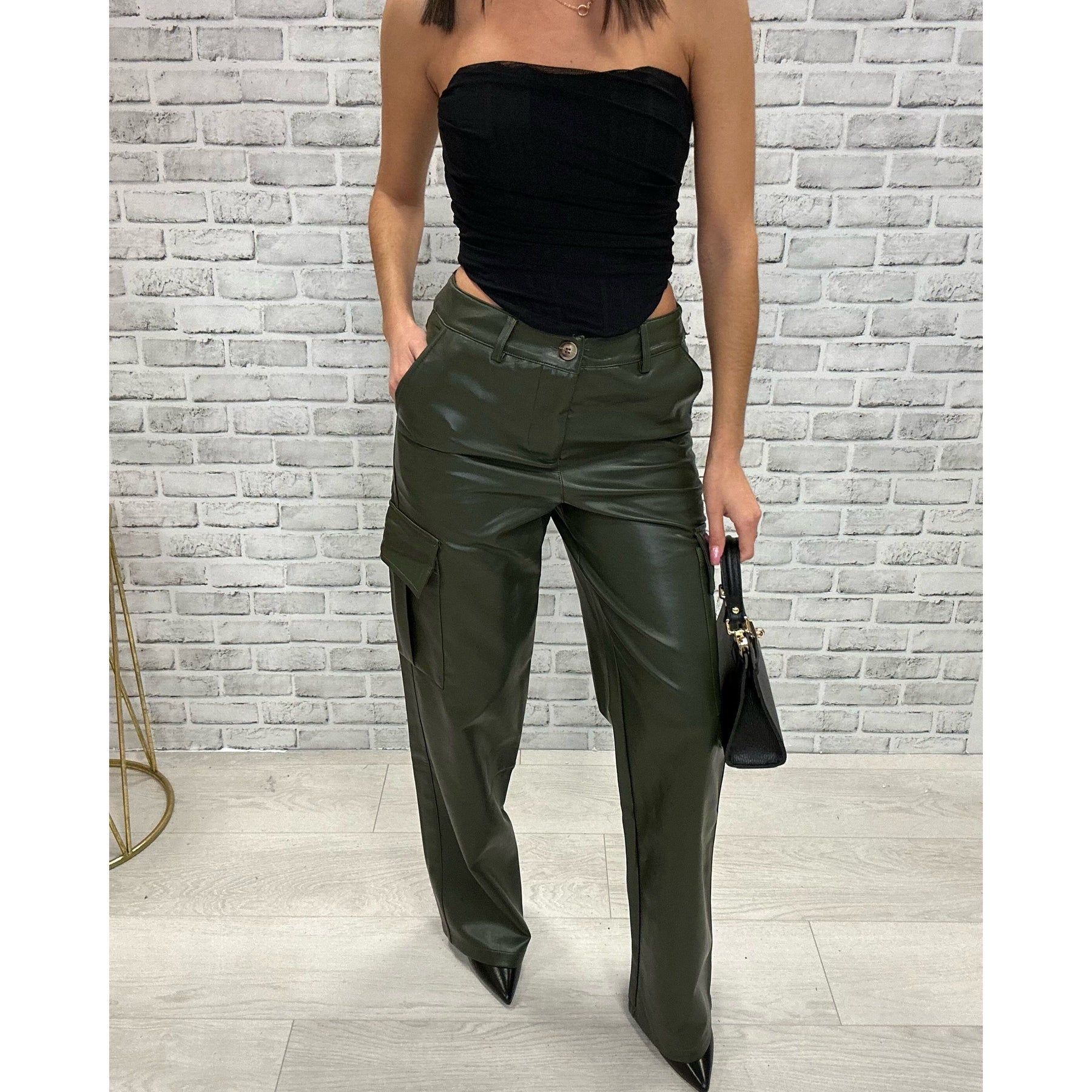 Faux Leather Flare Jeans – Alicia DiMichele Boutique