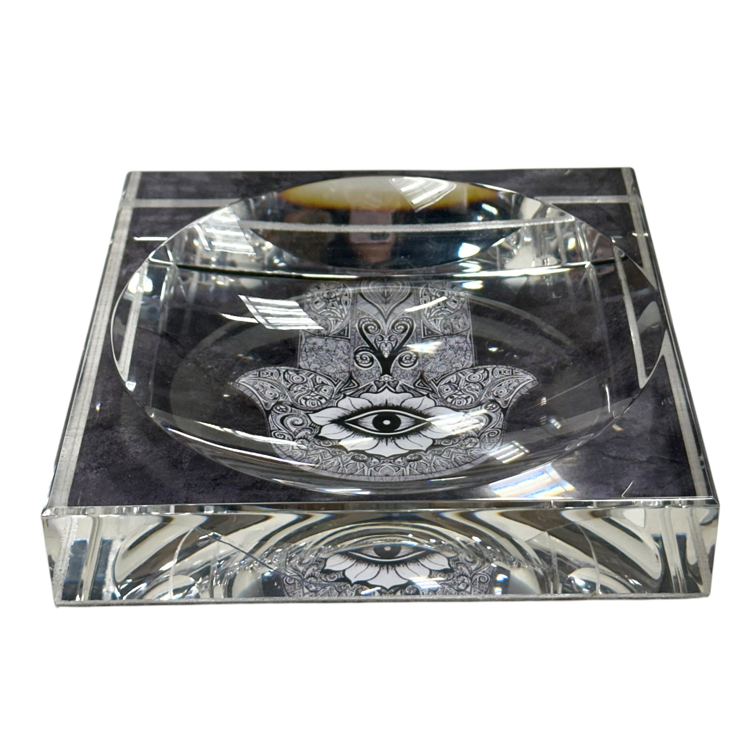 Hamsa Good Luck Acrylic Trinket Dish