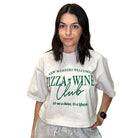 Pizza Wine Club Cropped Tee