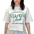 Pizza Wine Club Cropped Tee