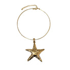 Gold Starfish Statement Necklace