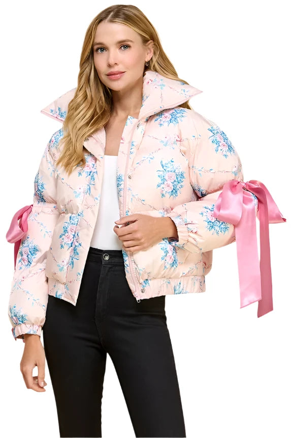 Floral Puffer Jacket